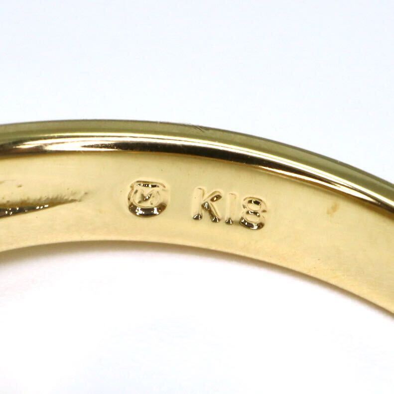 ＊MIKIMOTO(ミキモト)K18天然ダイヤモンドリング＊a 約2.9g 約8.5号 diamond ring 指輪 jewelry ジュエリー EB4/EB6の画像8