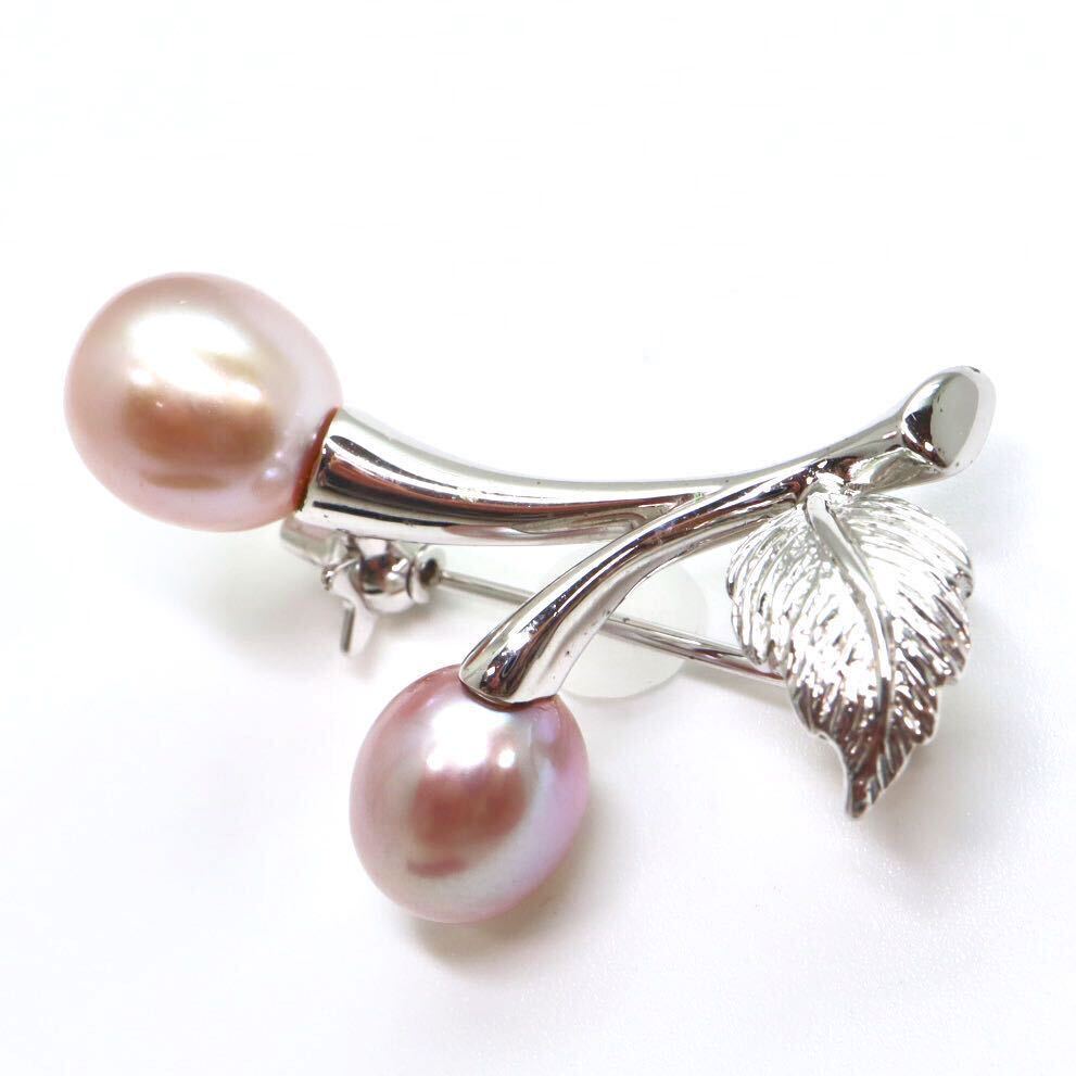 ＊MIKIMOTO(ミキモト)本真珠ブローチ＊a 約4.0g pearl パール accessory broach jewelry silver DA0/DAの画像1