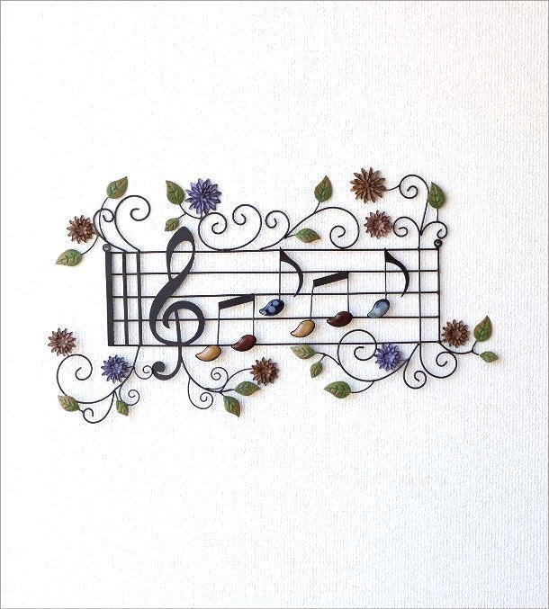  wall decoration iron ornament stylish musical score flower art panel iron. wall decoration music score - free shipping ( one part region excepting )itn8974