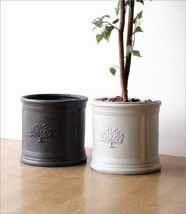  pot cover stylish round antique cement round planter pot L [A color ] free shipping ( one part region excepting ) mty8814a