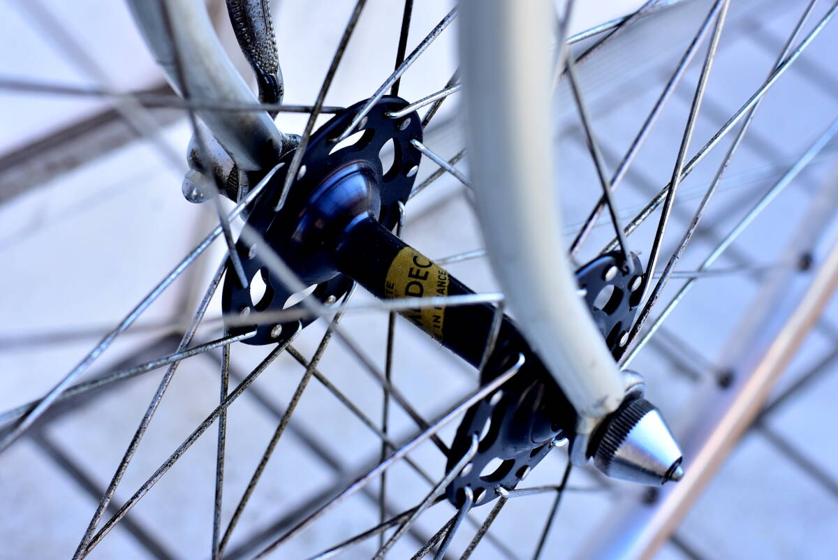 美品 Vintage ビンテージ Motobecane モトベカン C4 フラッグシップモデル Huret Success Titanium Made in France フランス製_画像5