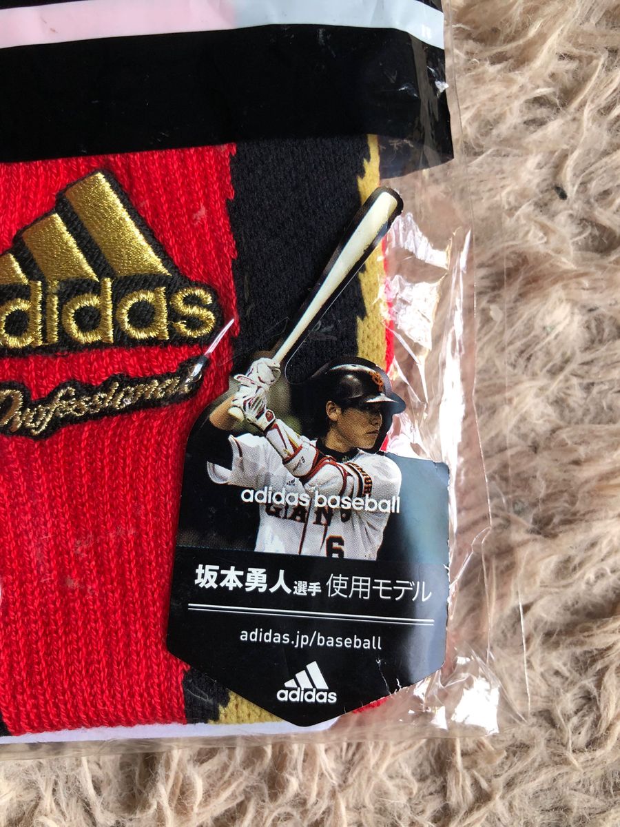 未使用品 adidas アディダス 読売ジャイアンツ 坂本勇人選手使用モデル リストバンド Jrサイズ