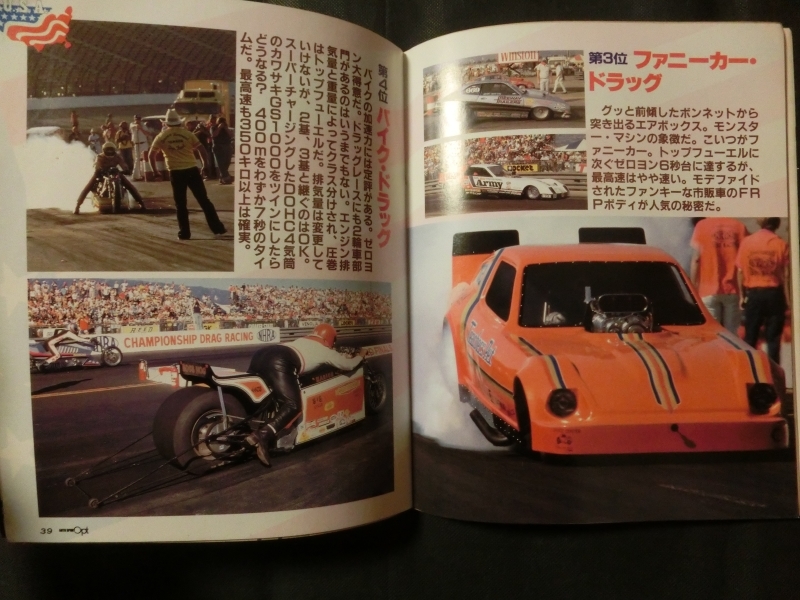 希少☆『別冊 AUTO SPORTS オプション 1981年3月 V8チューニング USA大特集 ドラックレース インディ ホットロッド ストックカー 他』_画像6