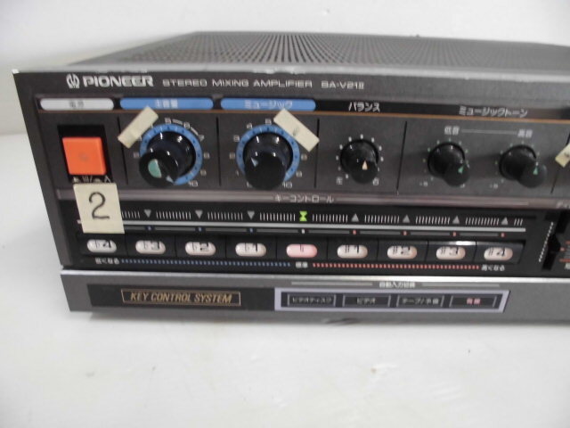 3-19 1◇PIONEER/パイオニア カラオケミキシングアンプ SA-V21Ⅱ 1◇_画像3