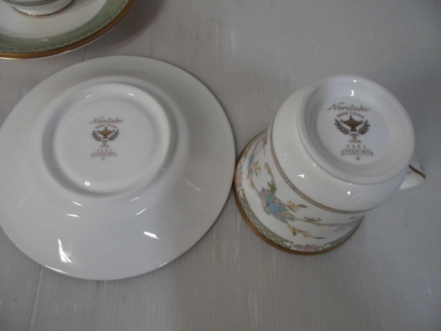 3-32♀Noritake/ノリタケ YOSHINO ティーカップ＆ソーサーペア 洋食器 9983♀_画像5