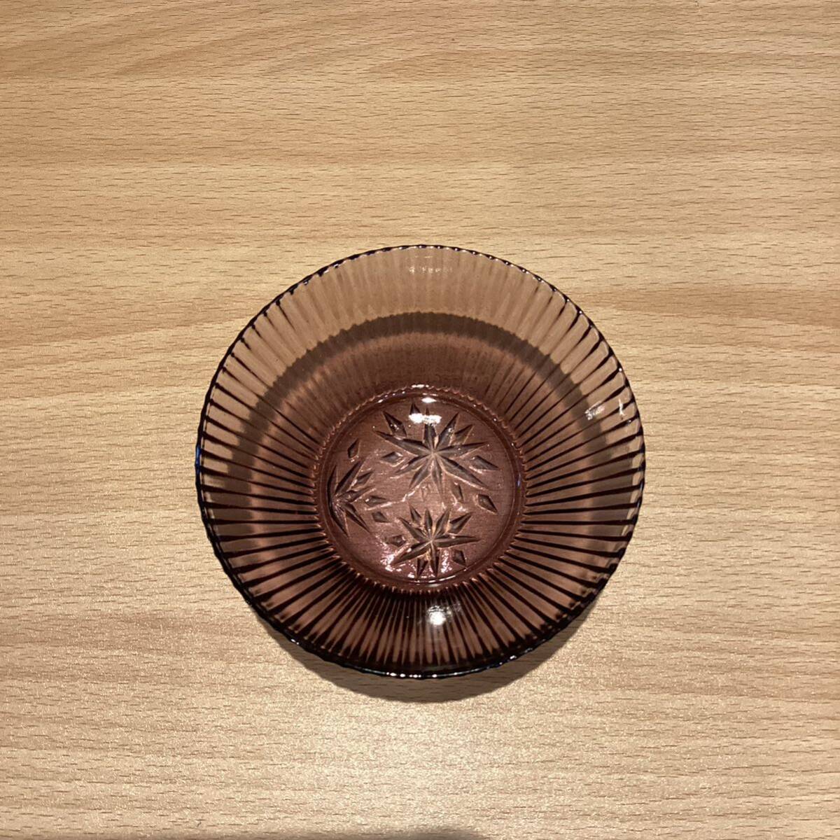 【8229】SOGA CHERRY ガラス食器 パープル トレロ 箱入りの画像4