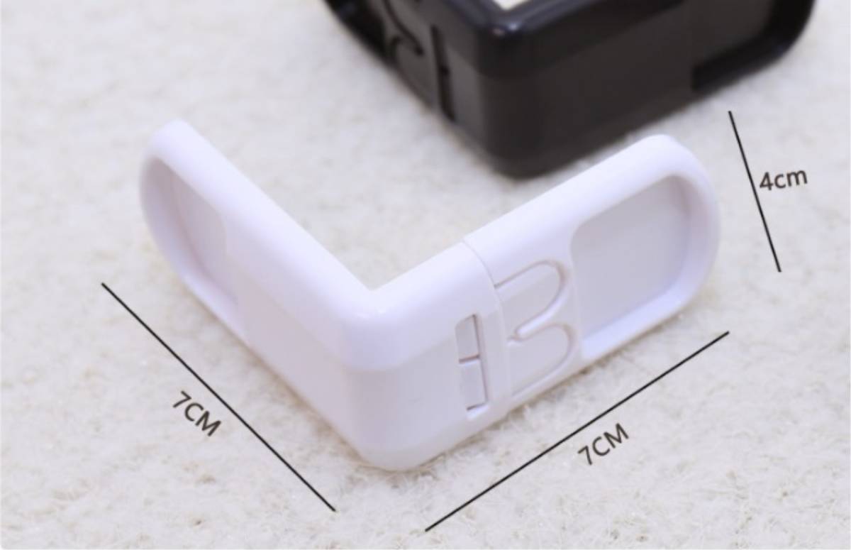  free shipping new goods direct angle lock baby guard stopper double lock door lock door drawer mischief prevention ( white 10 piece )