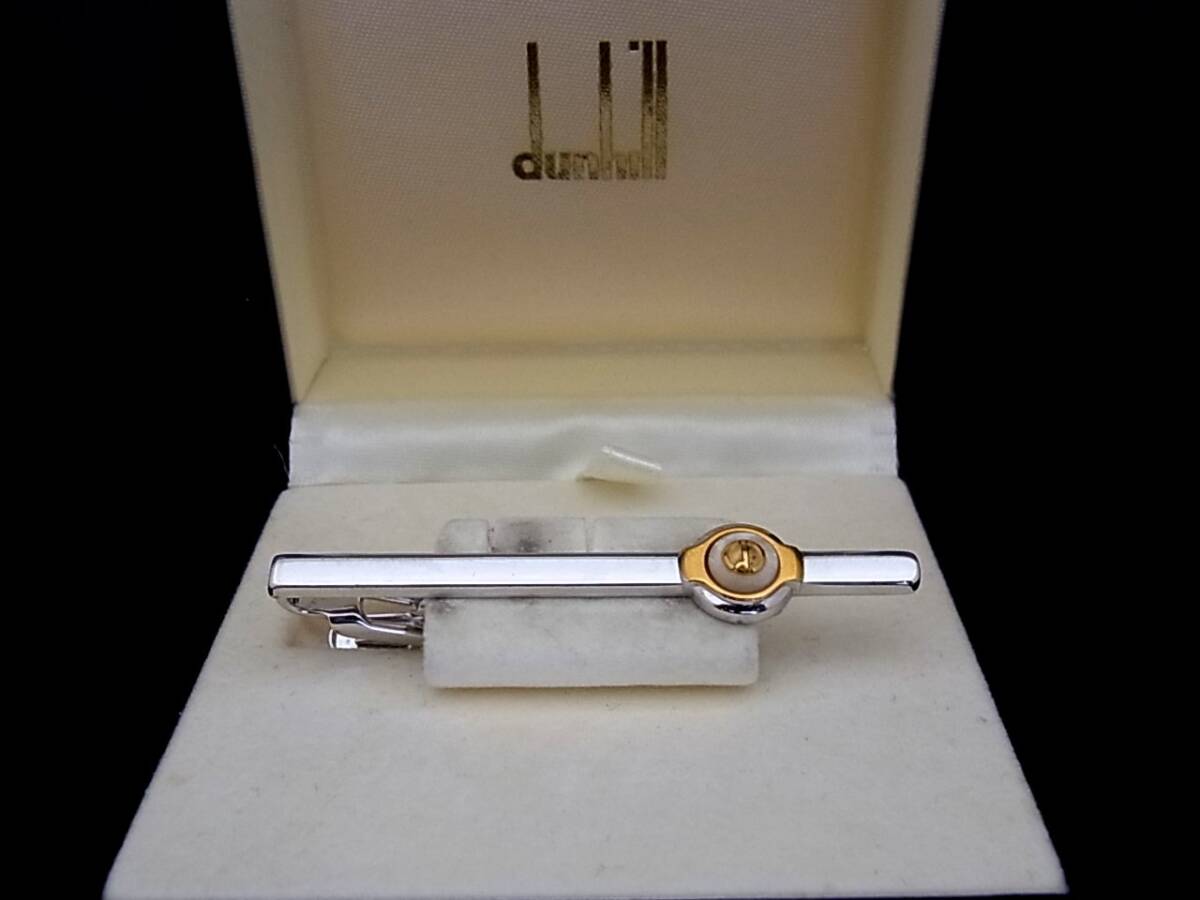 ■美品■№0016【ｄunhill】ダンヒル【シルバー】■タイピン ネクタイピン♪の画像1