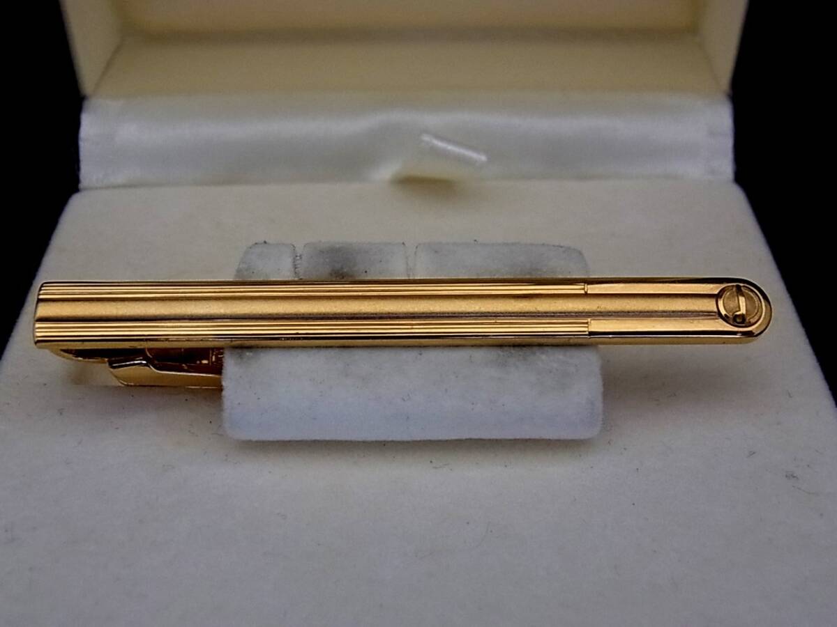 # beautiful goods #N0022[dunhill] Dunhill [ Gold ]# tiepin necktie pin!