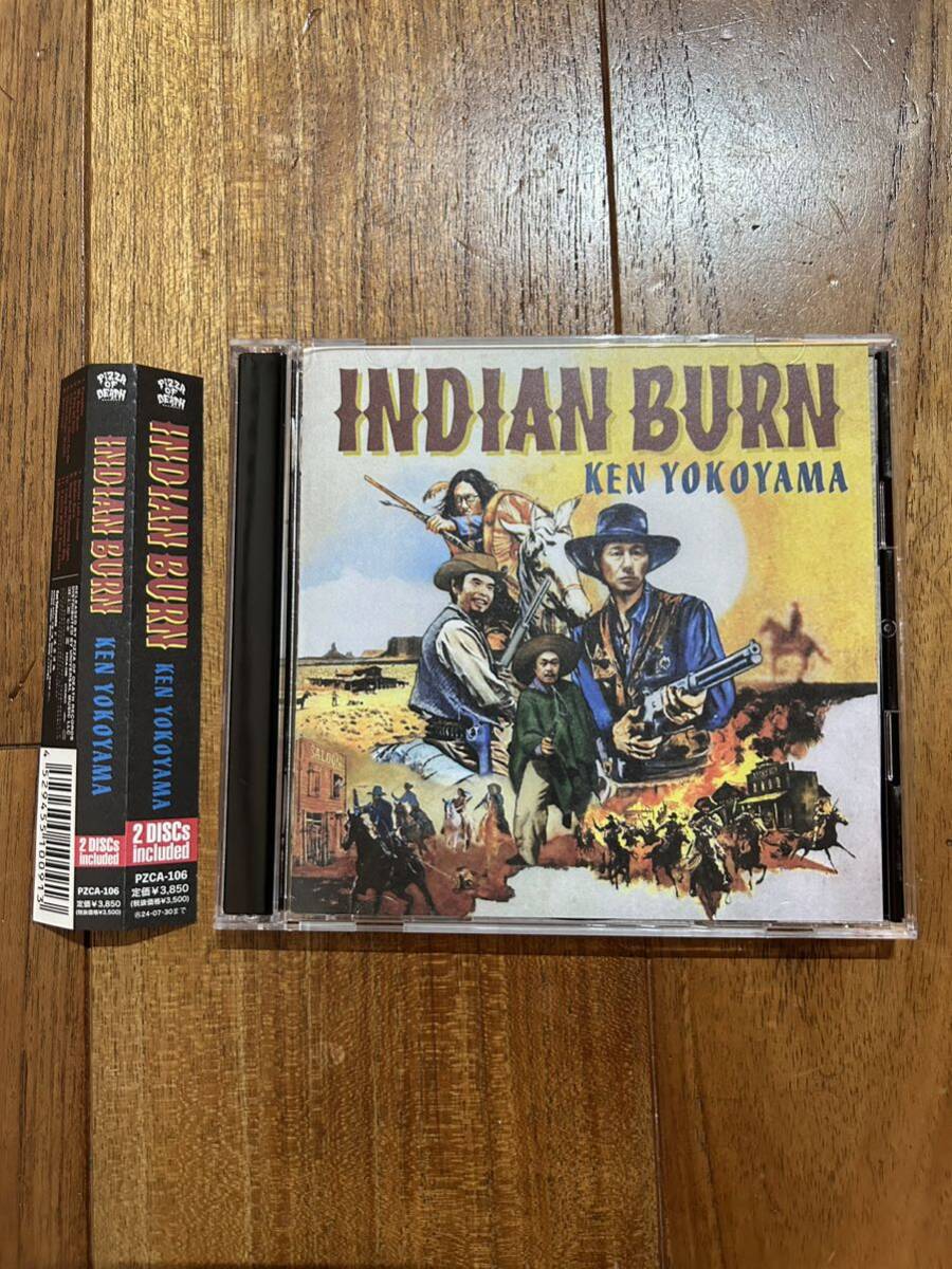 送料無料 Indian Burn 初回盤 DVD付 CD Ken Yokoyama 横山健 新譜CD アルバム PC取り込みのみ ハイスタ hi-standard_画像1