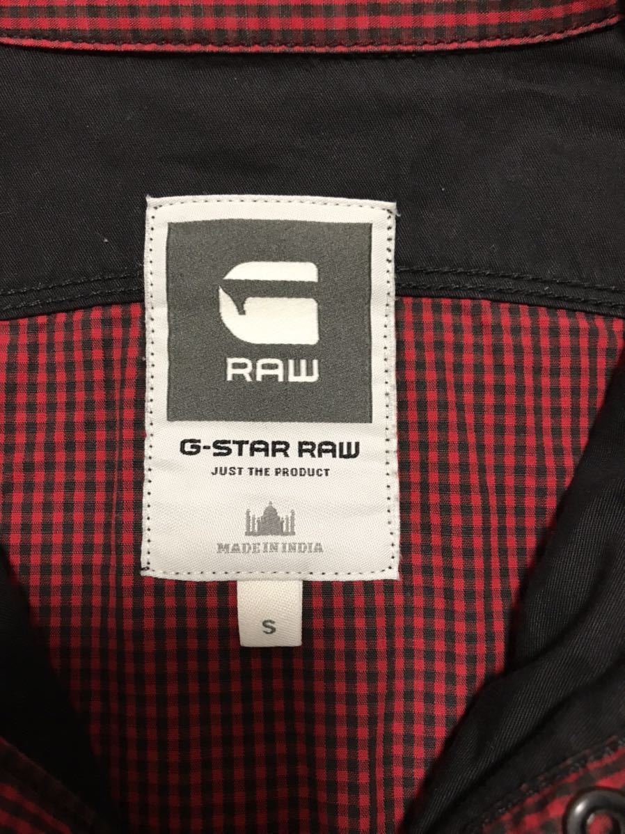 高級 G-STAR RAW ジースターロウ★ARC 3D SHIRT ギンガムチェック 長袖シャツ★Sの画像6