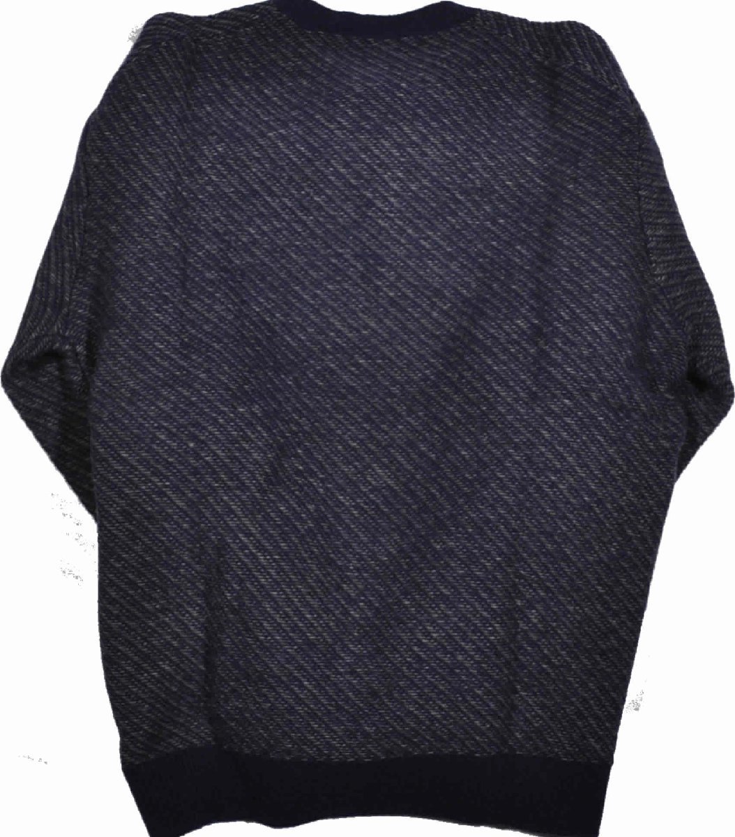 [クロコダイル] セーター 丸首無地 毛混ワンポイント刺繍　　2Lサイズ　4紺　1003-78309_画像5