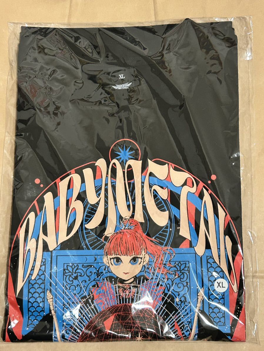 BABYMETAL Tシャツ WORLD TOUR 2024 LEGEND-MM NEW WORLD TEE サイズ XL モモメタル 聖誕祭 ベビーメタル レジェンドMM横浜 モモ すぅ もあ