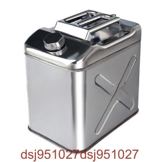 15L diesel . mobile easy to do drum can gasoline gasoline can outdoor goods fuel tank portable can tanker 201 stainless steel 