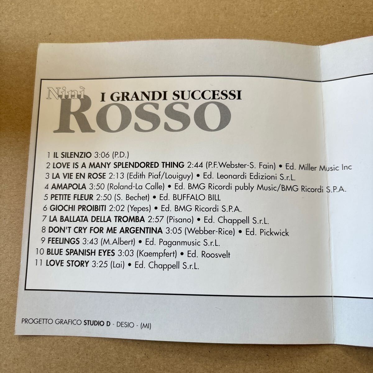 NINI ROSSO / I GRANDI SUCCESSI （輸入盤）_画像2