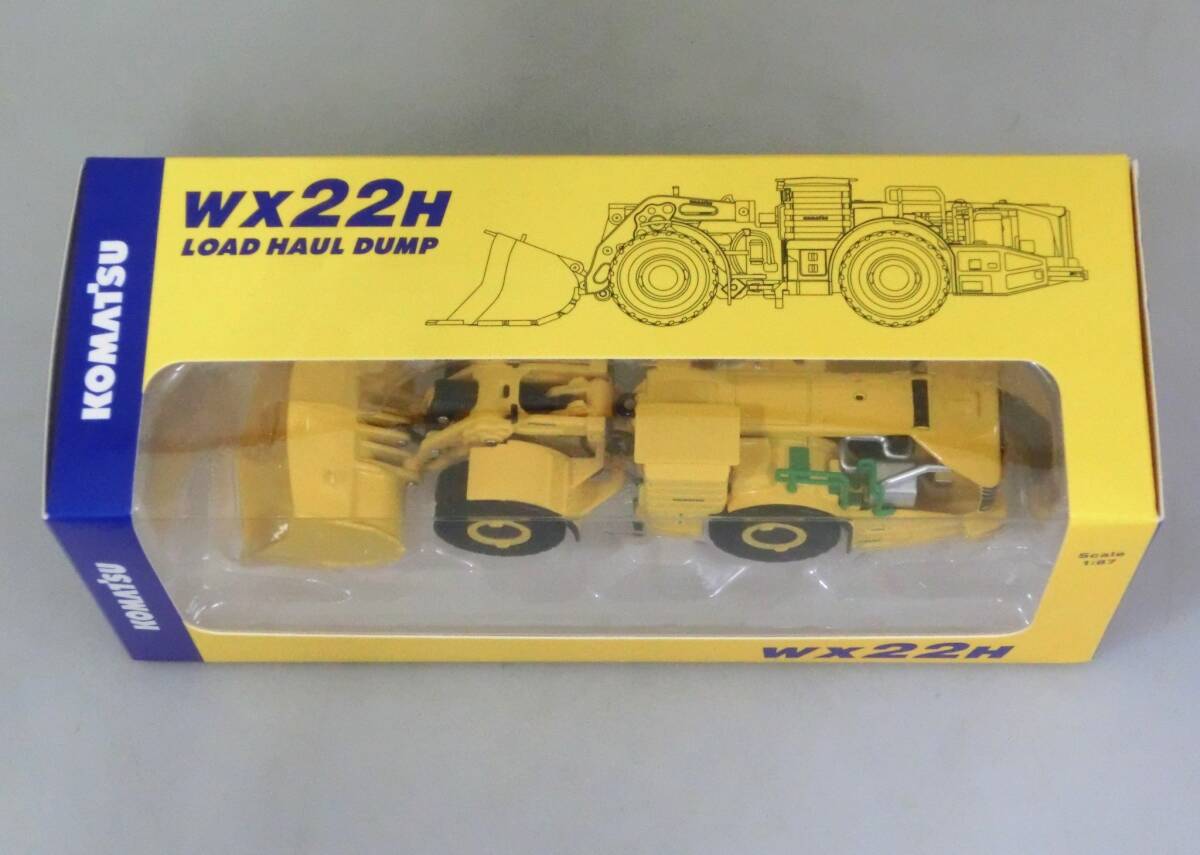 ◇☆5)小松製作所 KOMATSU WX22H ロードホールダンプ オリジナルミニチュア ミニカー 1/87スケール 非売品 元箱◆_画像4