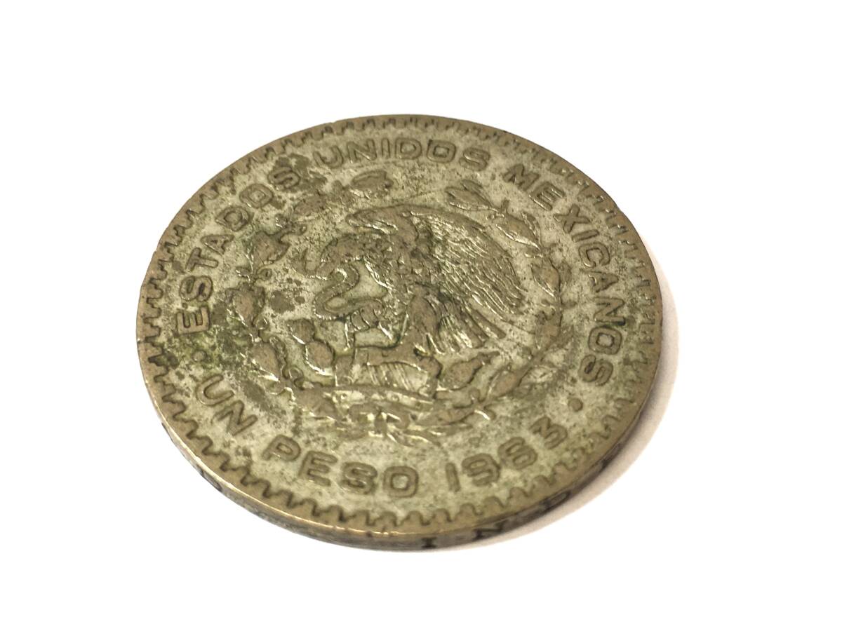 ☆メキシコ 1ペソ 銀貨 1963年 コイン 古銭♪の画像4