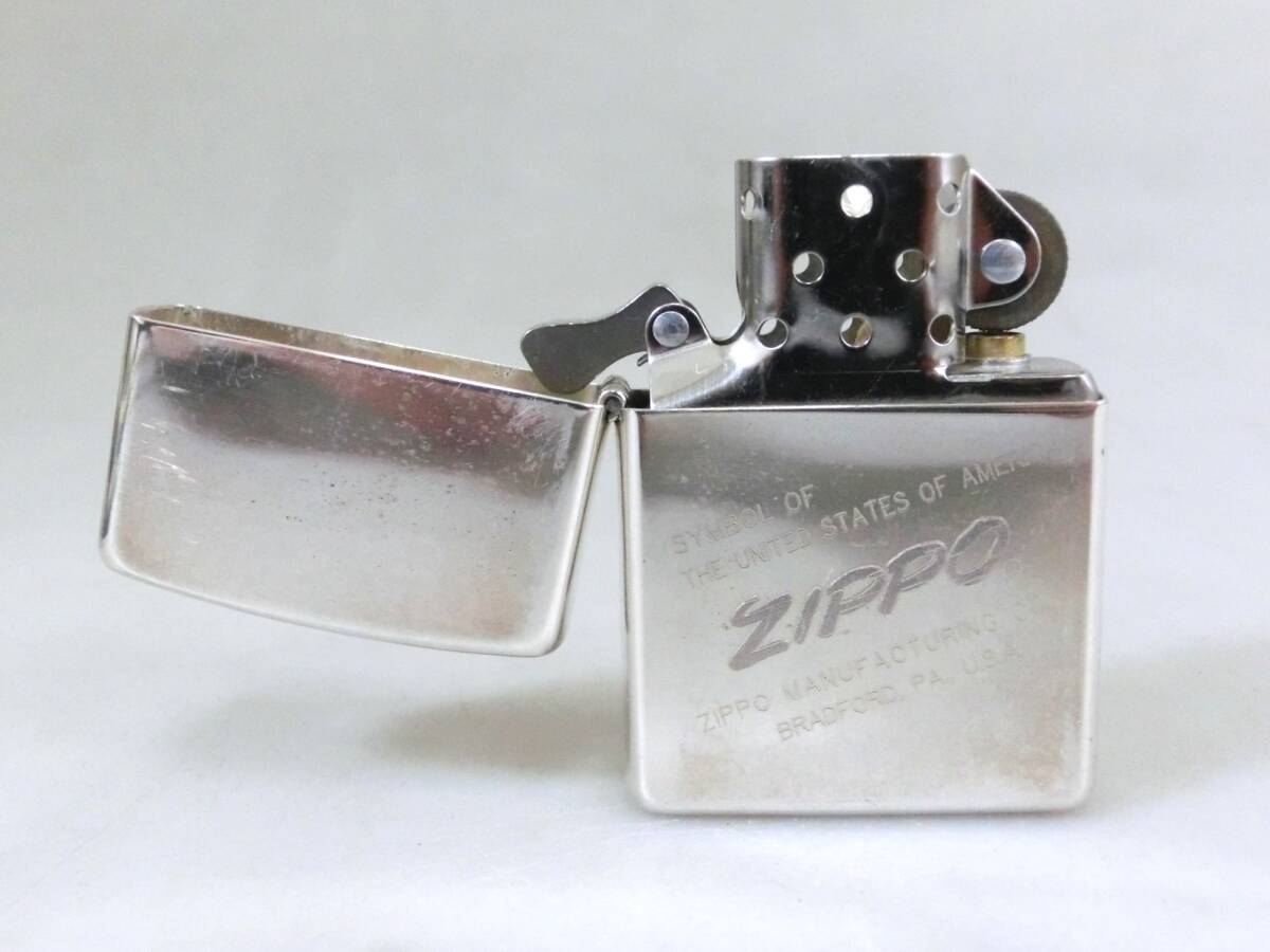 ☆W200)未使用 zippo ジッポ ライター/STERLING SILVER スターリング シルバー 1995 USA製 元箱◆_画像5