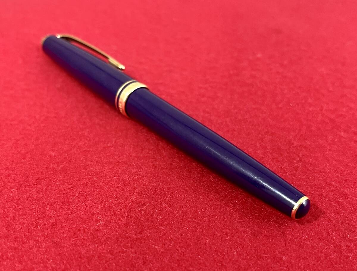 ☆I) 万年筆 MONTBLANC モンブラン ペン先 14K /ct 585 ネイビー 筆記用具 ★_画像9