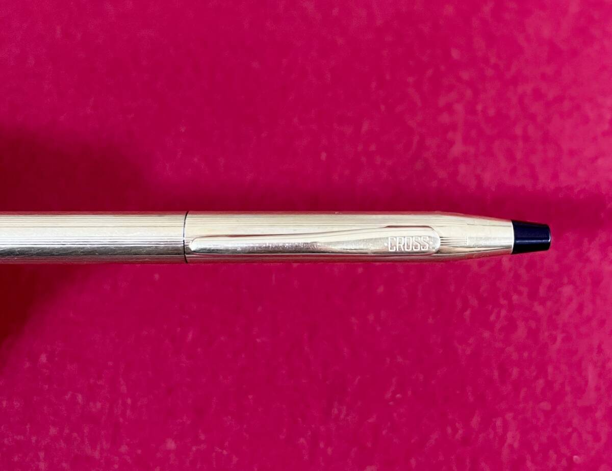 ☆S) CROSS クロス ツイスト式 ボールペン ゴールドカラー スリム ストライプ 筆記用具 ★の画像2