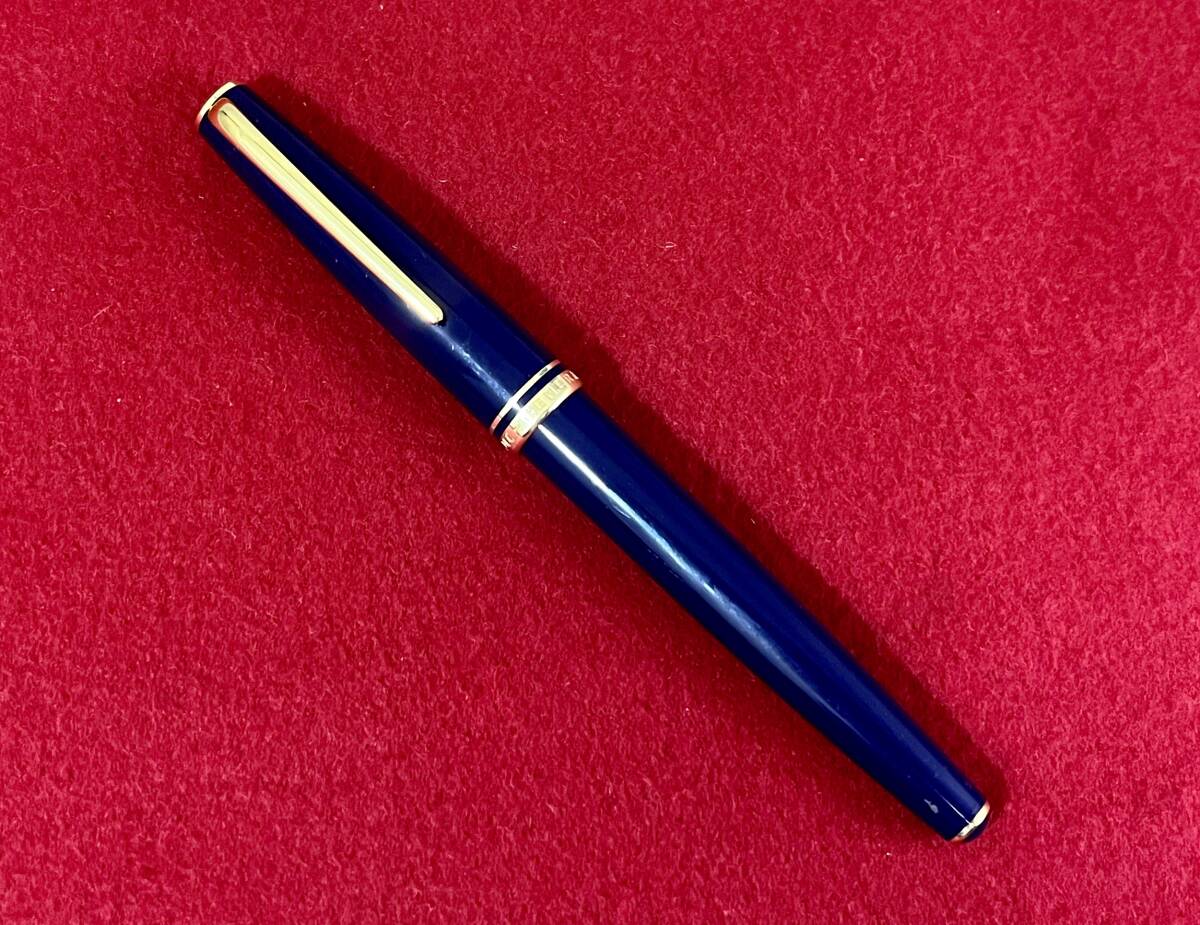 ☆I) 万年筆 MONTBLANC モンブラン ペン先 14K /ct 585 ネイビー 筆記用具 ★_画像5