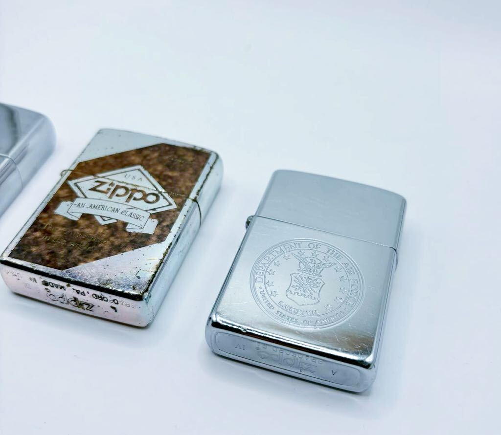 zippo まとめ売り　AIR Force zippo zippo USA American classic silver_画像2