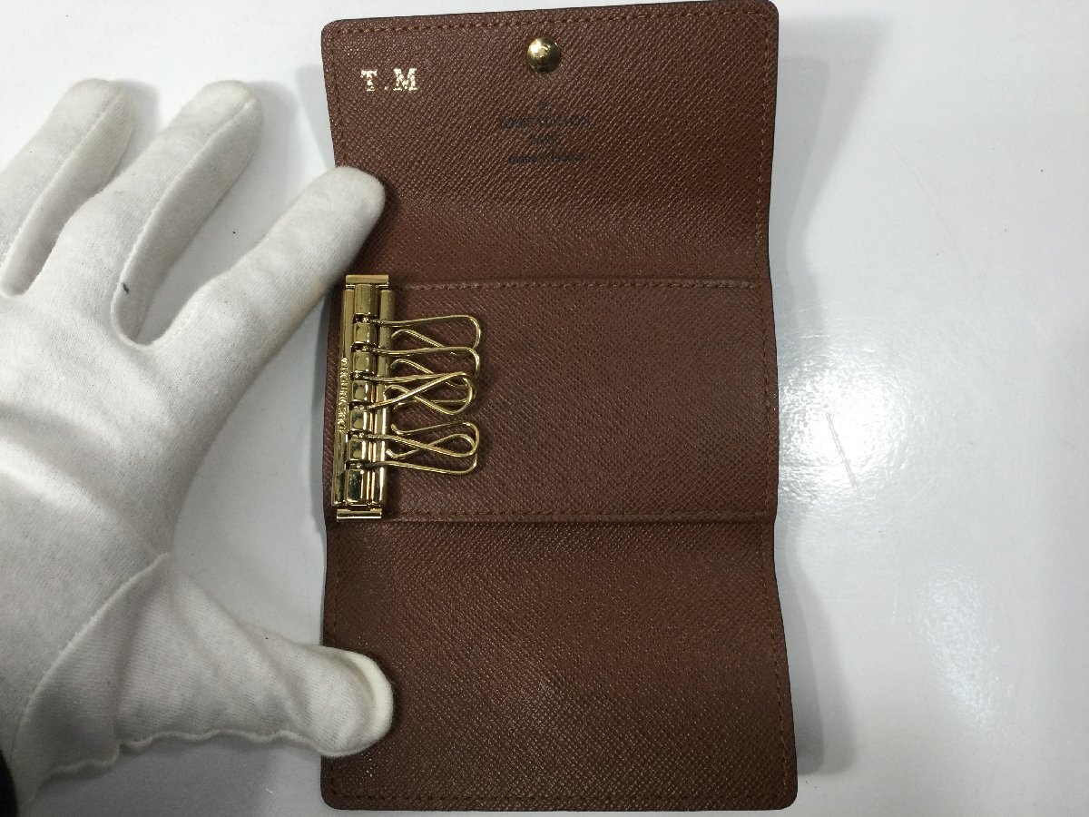 【1円スタート】LOUIS VUITTON /ルイ・ヴィトン ミュルティクレ6 6連キーケース M62630 モノグラム 箱付 イニシャルありの画像4