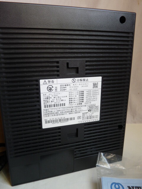 NTT東日本/西日本 RX-600KI 光終端装置 ひかり電話◆無線LANカード SC-40NE「2」（B)の画像7