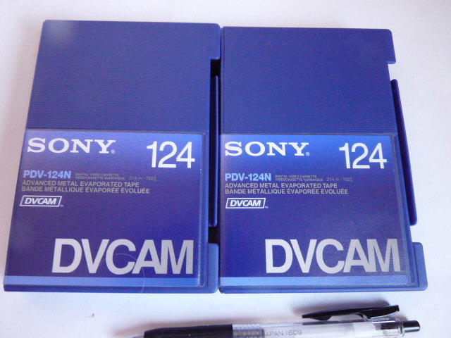 未使用２巻◆SONY/ソニー　DVテープ　DVCAM　PDV-124N_画像1