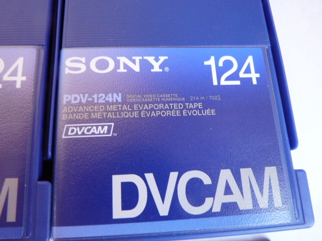 未使用２巻◆SONY/ソニー　DVテープ　DVCAM　PDV-124N_画像2