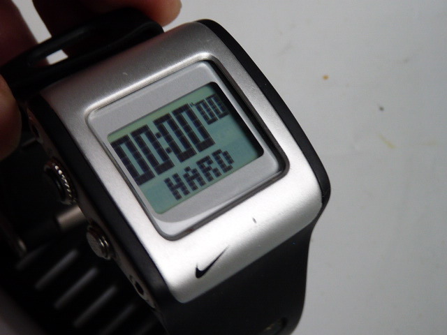 電池交換◆ NIKE/ナイキ WC0037 メンズ腕時計 クォーツ デジタル スクエア ブラック ラバーの画像3