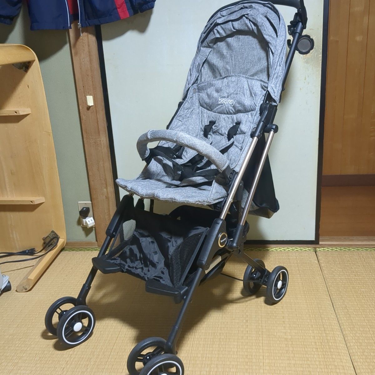 ☆SURF君☆ 様 besrey BR-C705S ベビーカー デニム調 besrey BR-C705S ベビーカー デニム調(: besrey ベビーカー ab