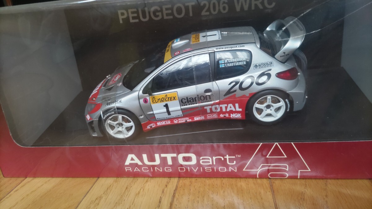 AUTOart 1/18 プジョー206WRC 送料込の画像4