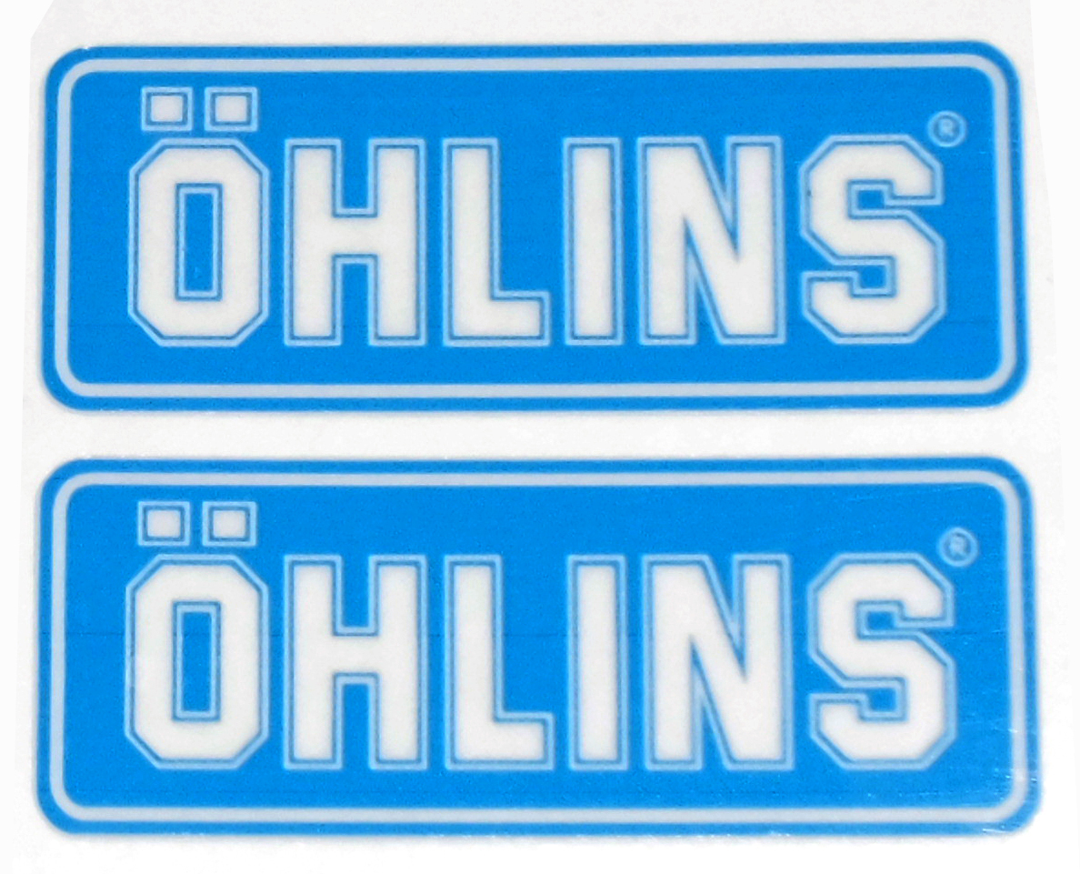 OHLINS/オーリンズ ステアリングダンパーステッカー（ブルー）の画像1