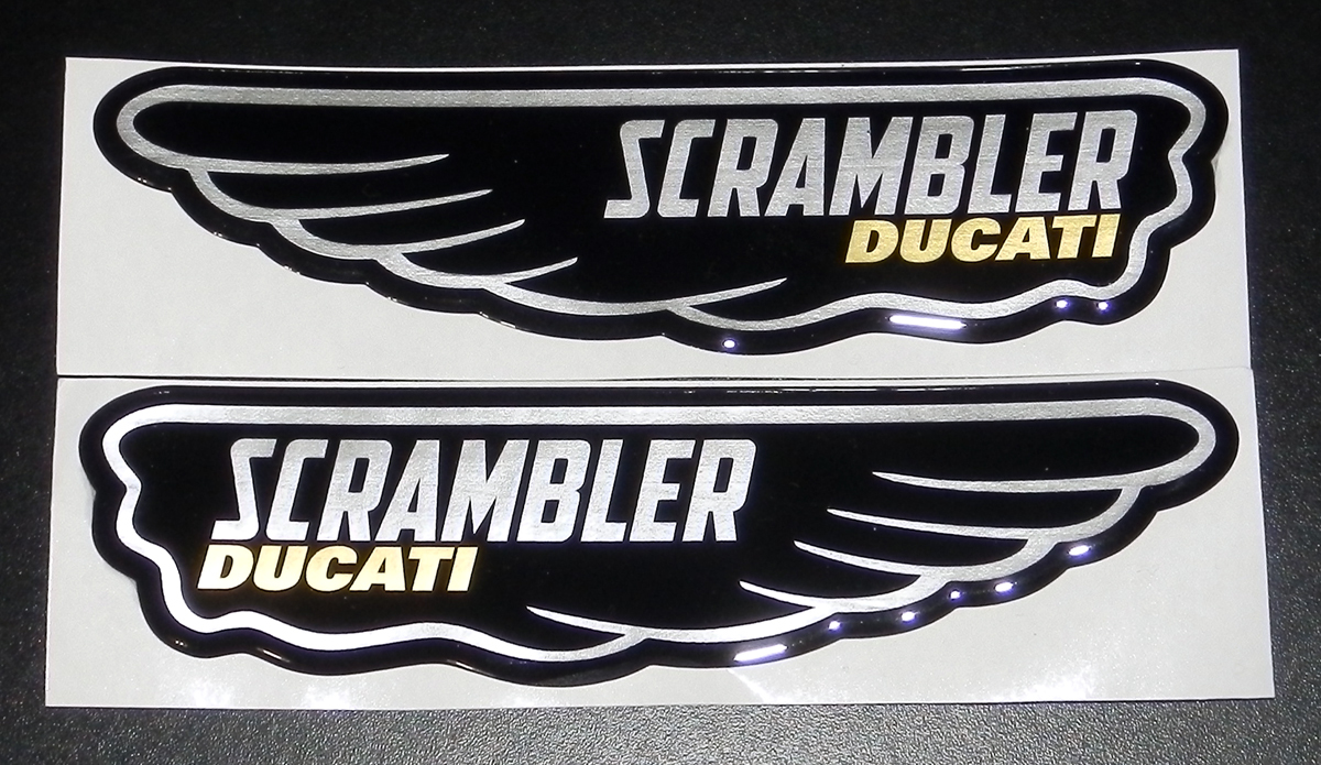 DUCATI SCRAMBLER／ドゥカティ スクランブラー タンクデカール（GEL立体タイプ）の画像4