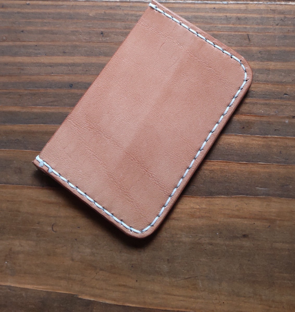  card-case card-case Tochigi saddle leather hand made leather craft * natural *82*