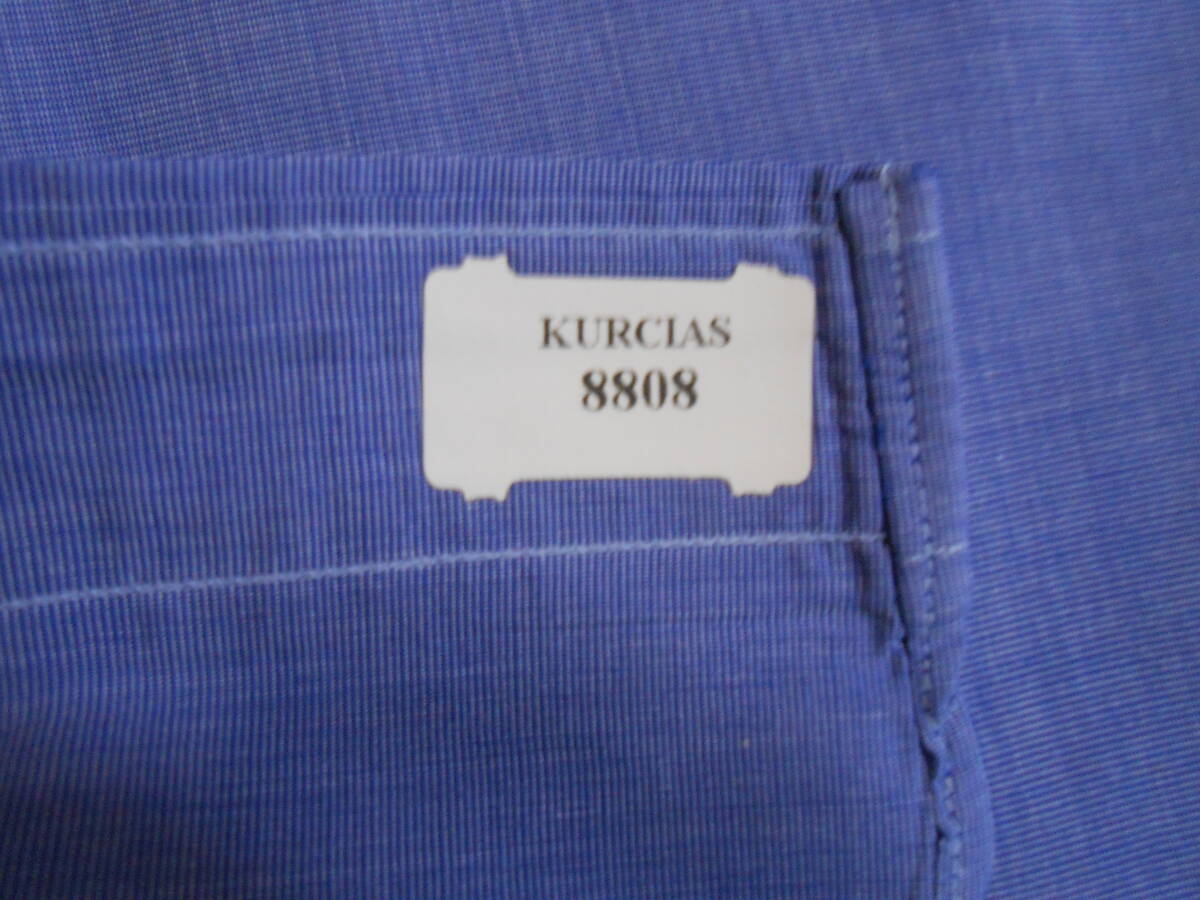 米国 Brooks Brothers　ビンテージ　貴重な米国製　輸入生地　100%コットン　シャンブレー生地のブルーの万能の半袖BDシャツ　US15.5_画像6