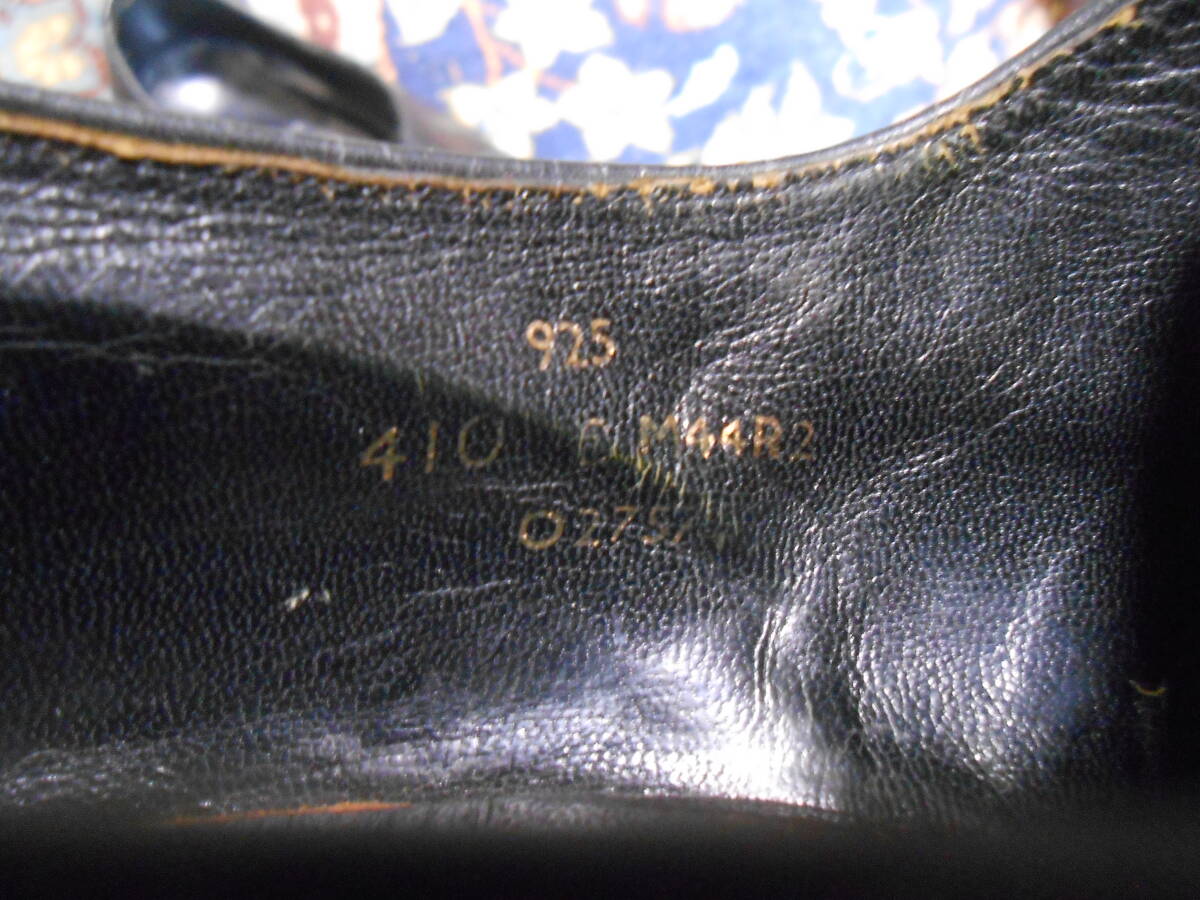 美品 レア品 英国老舗 Brooks Brothers ビンテージ 英国製エレガントな黒のプレントー Peal & Co by Church's or Crockett & Jones? 約26cm_画像3