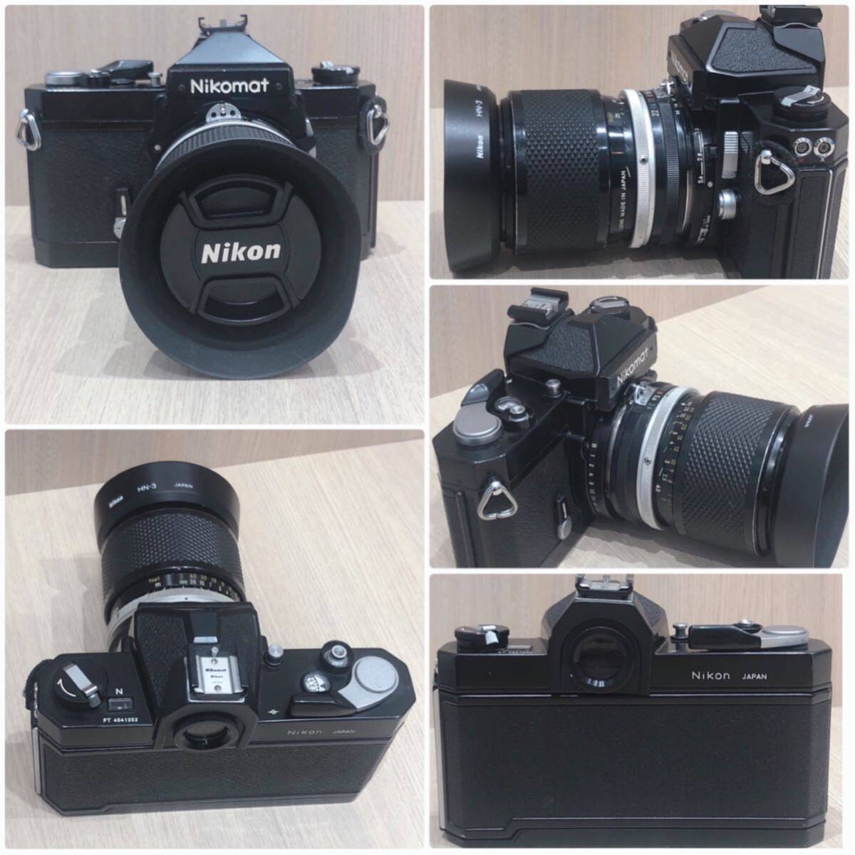 （S7836) ジャンク品 カメラ&レンズおまとめ5点セット Nikon ニコン フィルムカメラ 動作確認未_画像4
