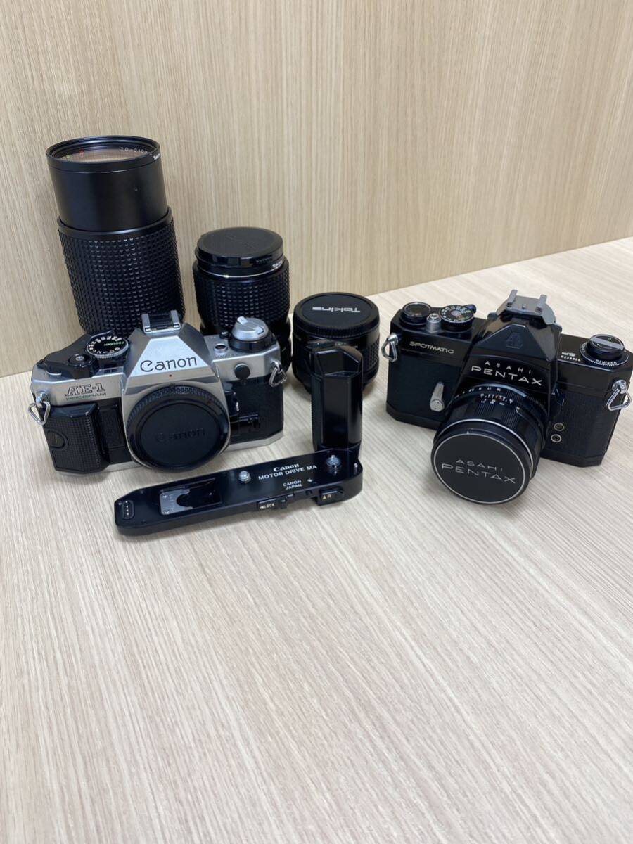 (I9877 other ) camera Canon/AE-1 ASAHI PENTAX/SPOTMATIC lens Tokina other Canon/MOTOR DRIVE MA. summarize operation not yet verification no inspection present condition goods 