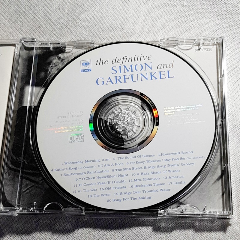 SIMON and GARFUNKEL「the definitive SIMON and GARFUNKEL」＊アート・ガーファンクル自身の選曲によるベスト・アルバム_画像4