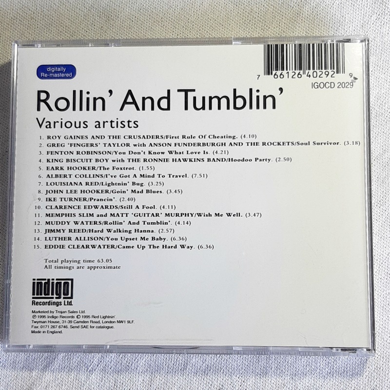 V.A.「Rollin' And Tumblin'」＊INCLUDING:Albert Collins,John Lee Hooker,Ike Turner,Muddy Waters,Luther Alison and moreの画像2