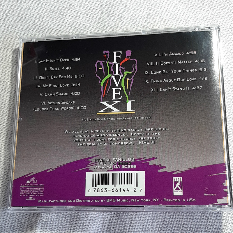 FIVE XI「FIVE XI」＊アトランタで結成された男性デュオが1993年にリリースしたデビュー作で唯一のアルバム　＊隠れNJS名曲「SMILE」収録_画像2