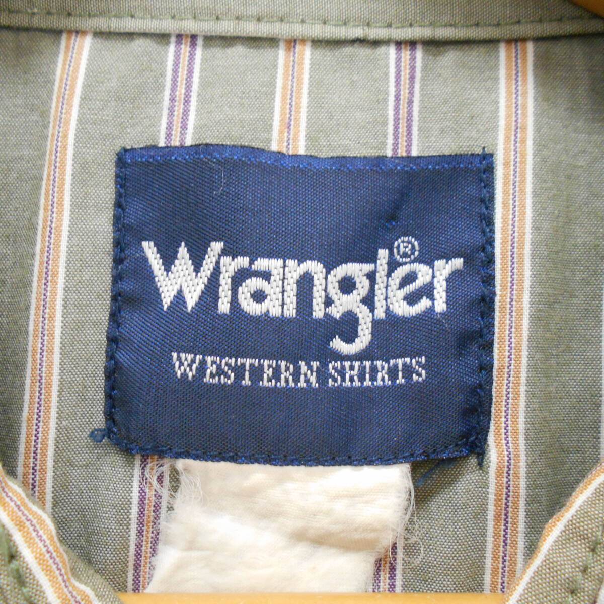 Wrangler ラングラー 90s 90年代 ウエスタンシャツ 長袖 ストライプ 10109844_画像8