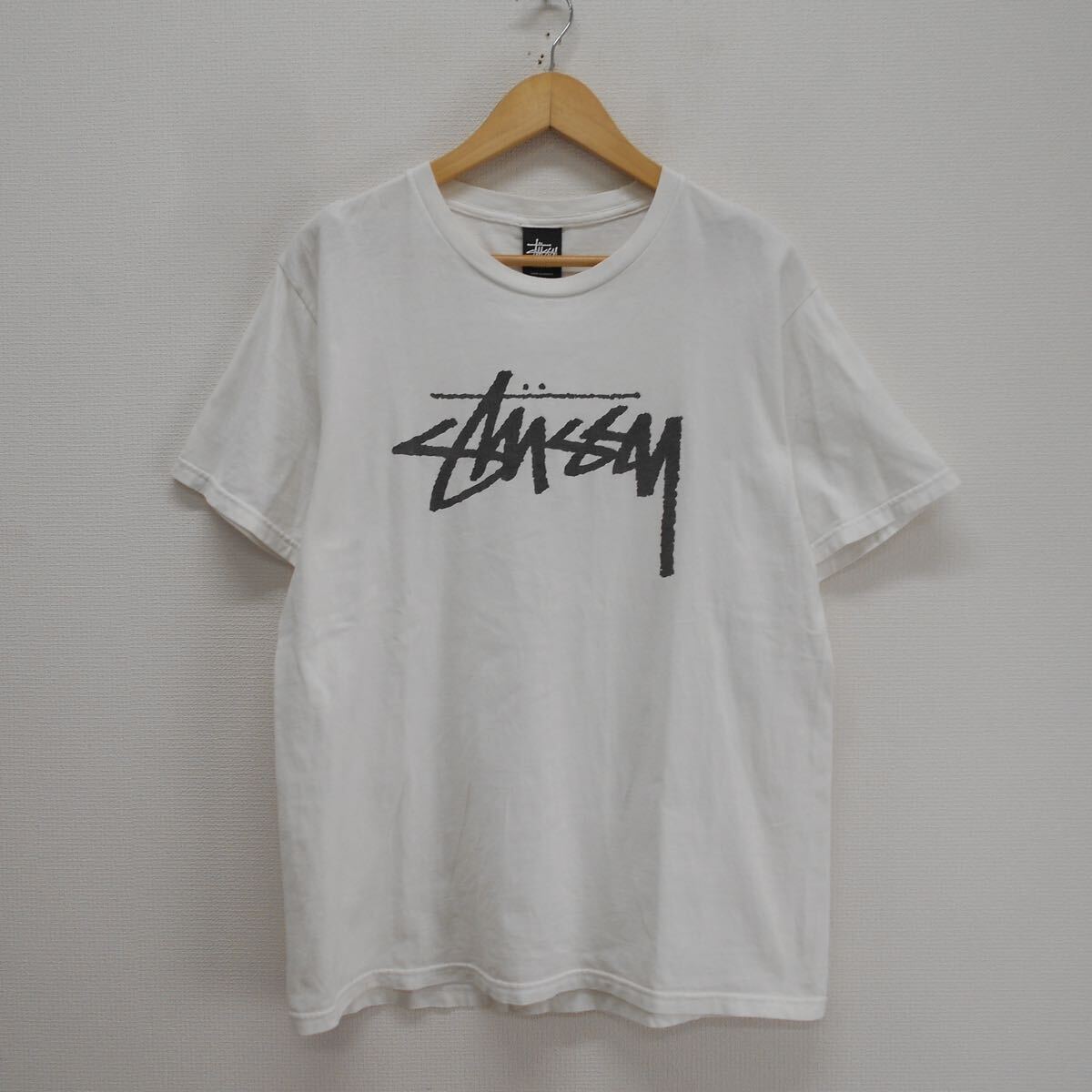 STUSSY ステューシー ストックロゴ 半袖 Tシャツ プリント M 10115143_画像1