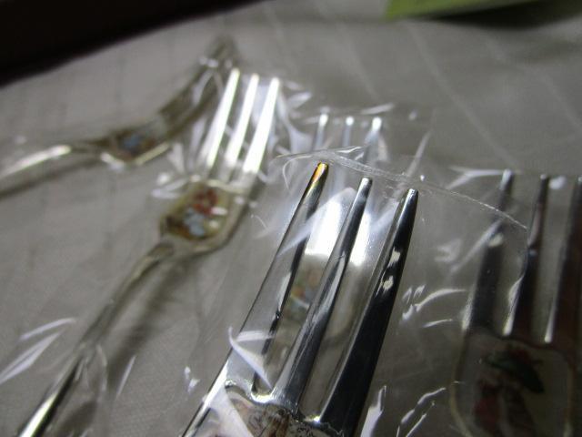  Peter Rabbit cutlery PC-3 10 pcs set silver color spoon * Fork each 5 pcs set unused * with translation 