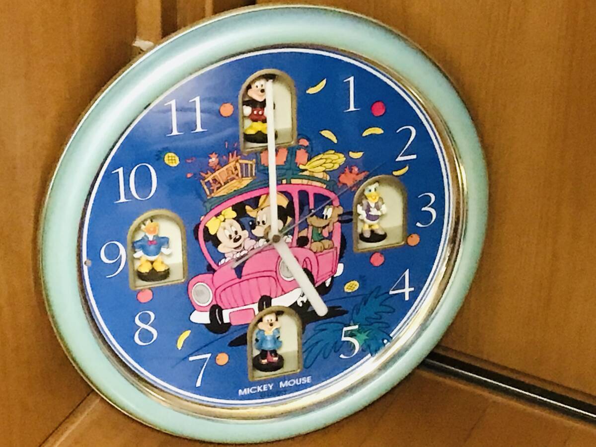 ★ディズニー ミッキーマウス 壁掛け時計 からくり時計 Disney ミニー ミッキー ドナルド　直径約39センチ大型★_画像3