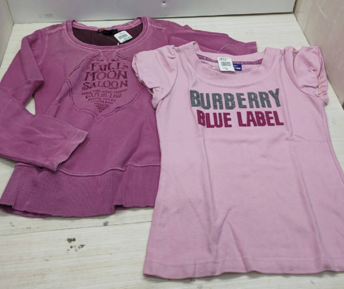 送料無料S69830 BURBERRY バーバリー　DIESEL ディーゼル　M　38サイズ　ピンク系　2着セット品まとめ品　 タグ付　古着品_画像1