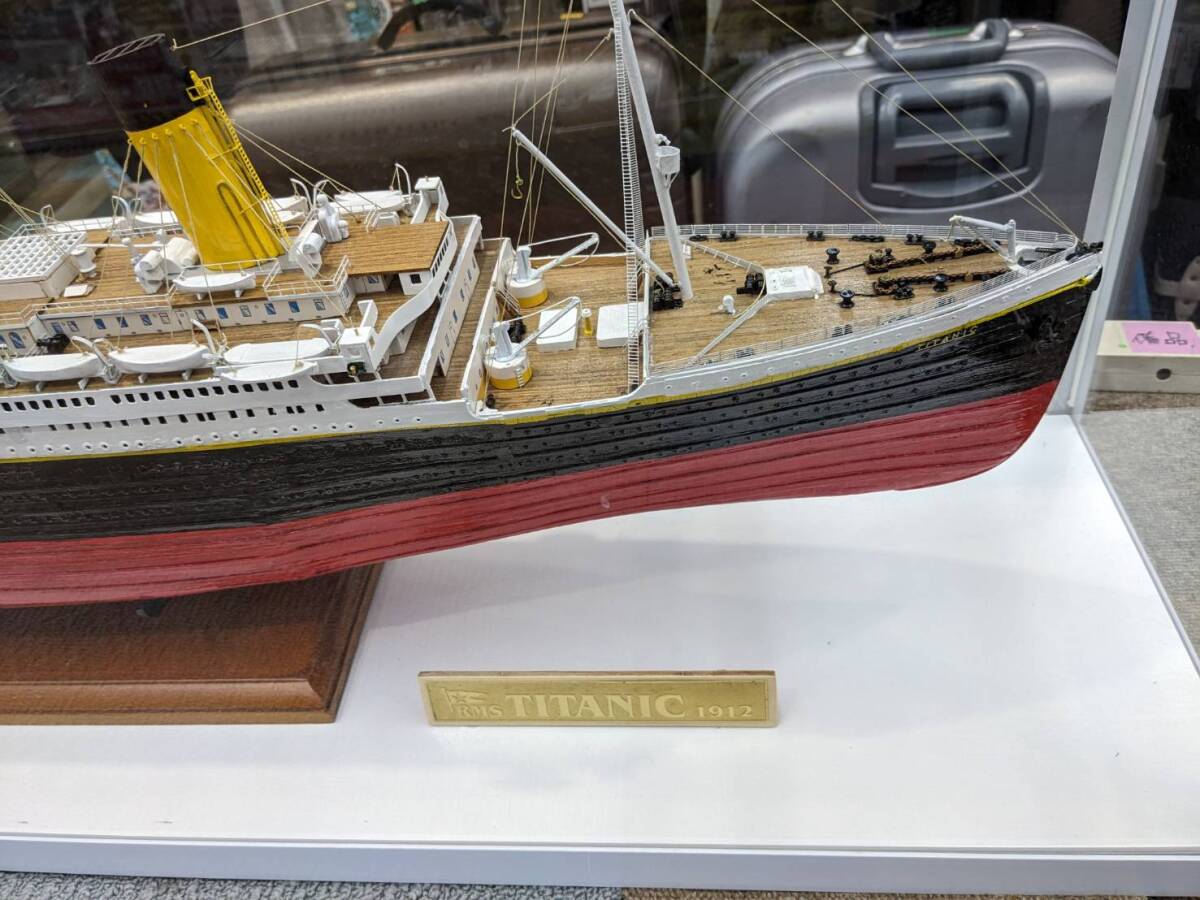 直接引取S77943-1 模型　タイタニック　RMS TITANIC 1912 サイズ約26☓120☓40.5cm_画像4