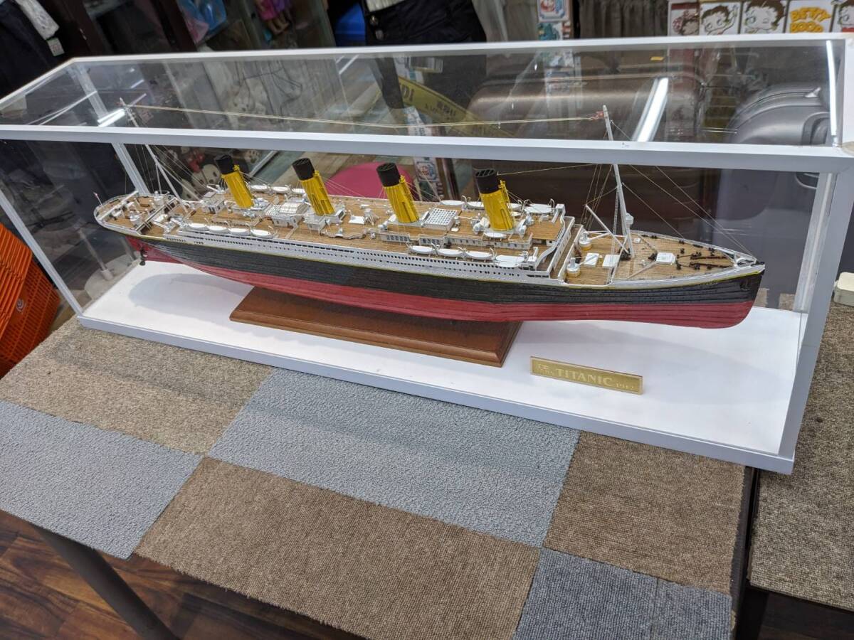 直接引取S77943-1 模型　タイタニック　RMS TITANIC 1912 サイズ約26☓120☓40.5cm_画像1